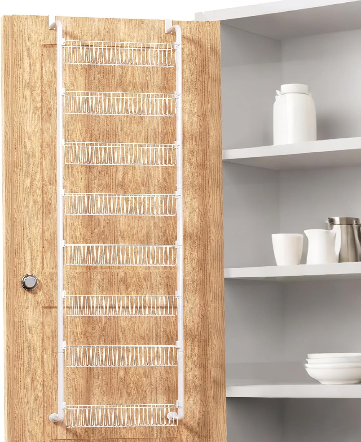 dxynlzq Over The Door Pantry Organizer 8-Tier Pantry Organization and ...