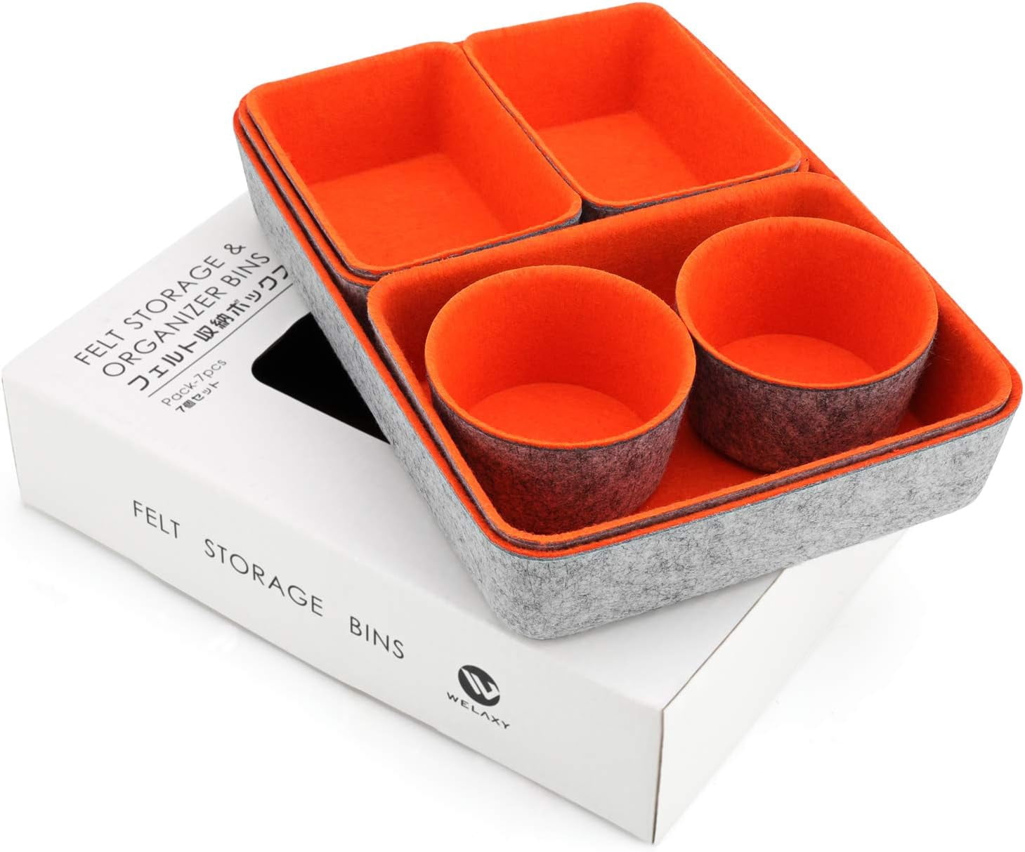 dxynlzq Drawer organizers Felt storage bins office Desk Draw dividers ... - Scandinavian Storage Bins