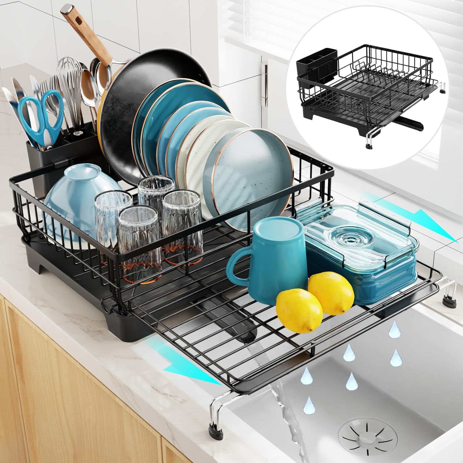 Sabatier Expandable Dish Rack 水切りラック 81DLLzm-n4L._UF894,1000_QL80_.jpg