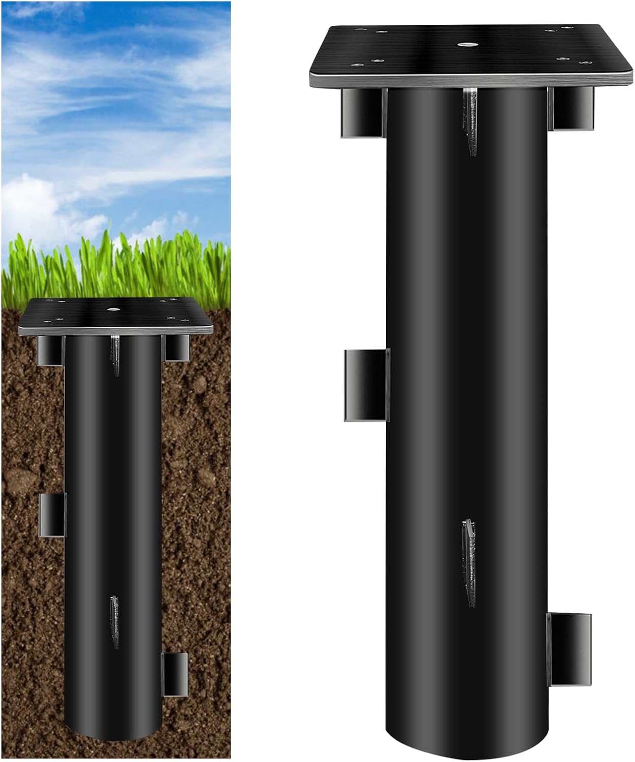 dxynlzq In-Ground Base Stand In Ground for Offset Cantilever Hanging ...