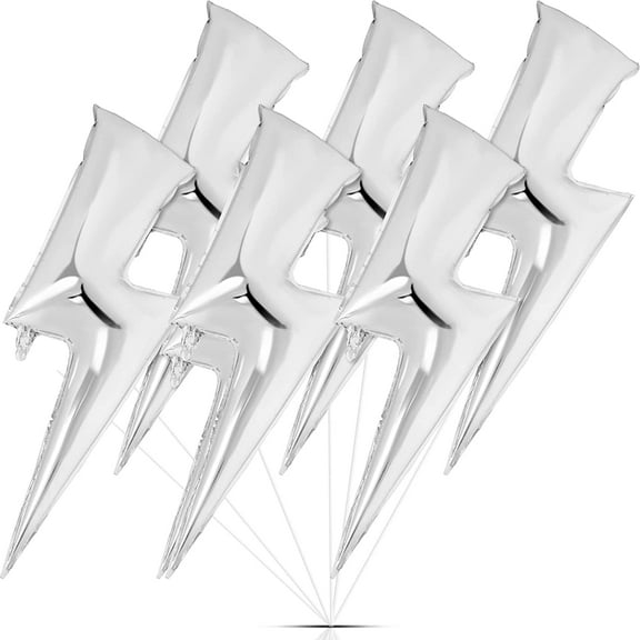 czyyul Lightning Bolt Foil Party Balloons 45 Inch Flash Foil Lightning Bolt Shape Balloons Birthday Party Supplies for Wedding Decoration(Yellow)