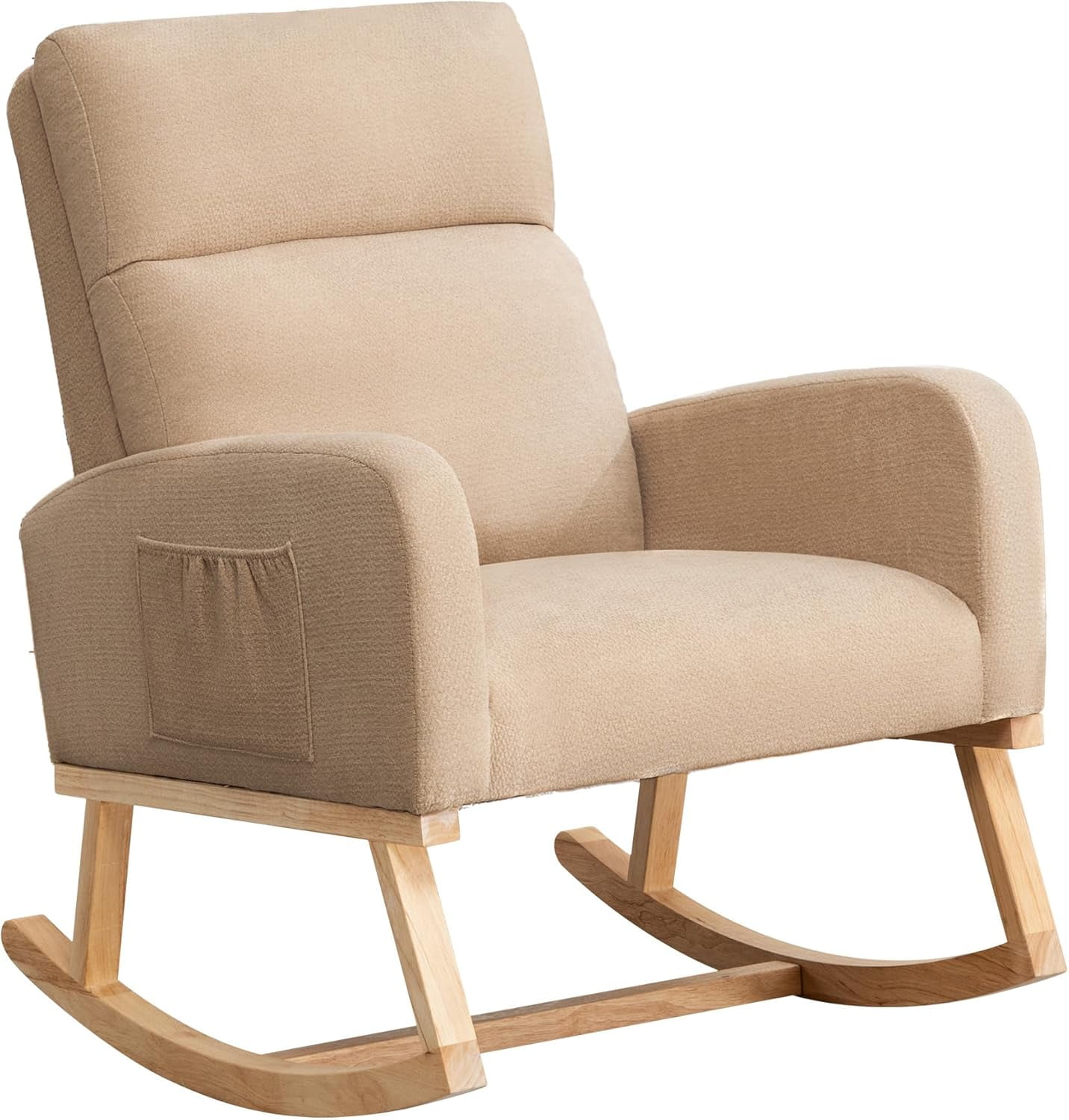 dxynlzq Rocking Chair Nursery Accent Rocking Chair with High Back ...