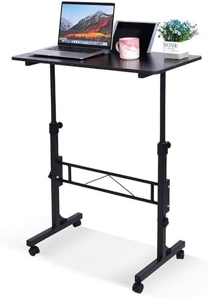 dxynlzq Small Standing Adjustable Height Mobile Stand Up with Wheels 32 ...