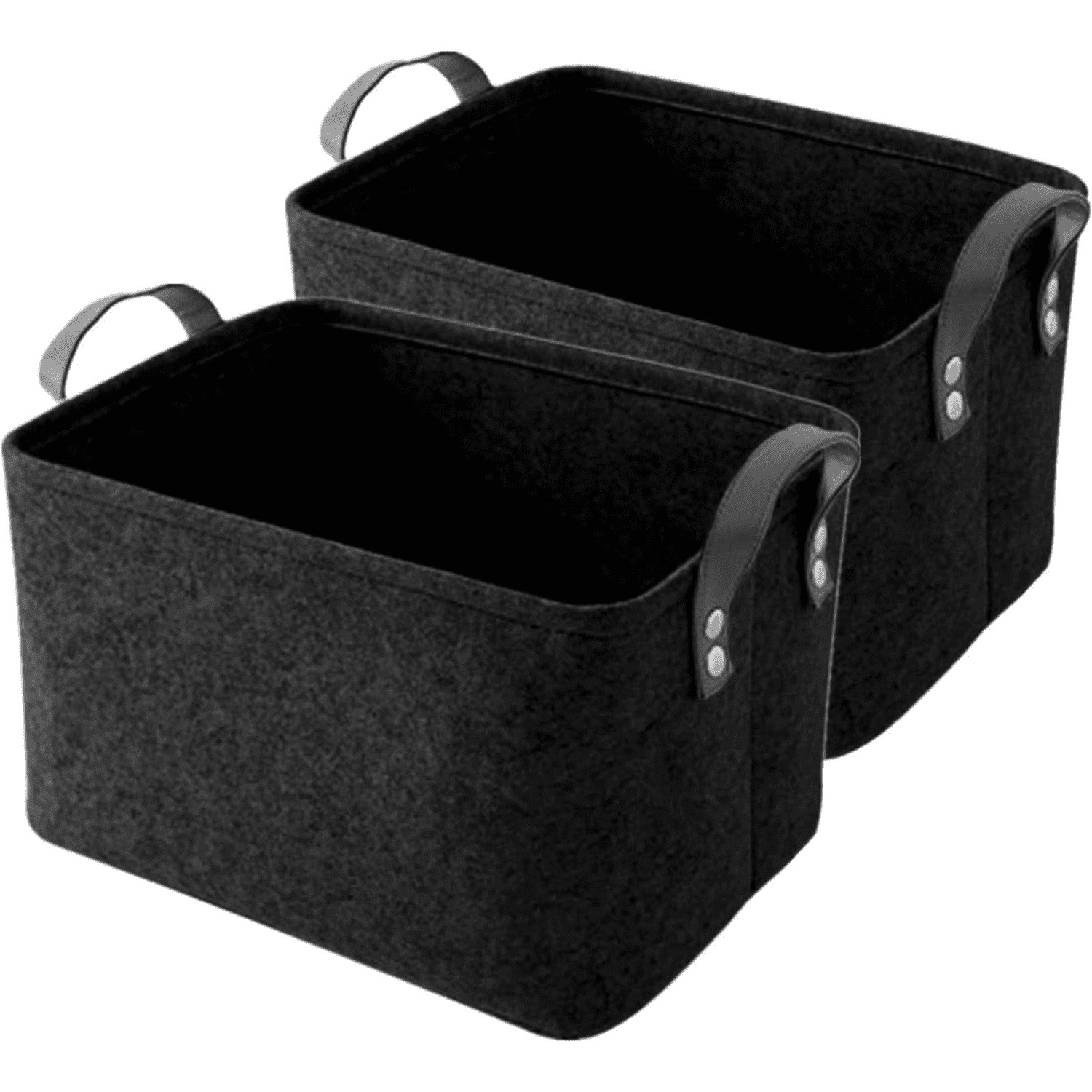 Collapsible Rectangular Case dxynlzq Storage Basket Collapsible Rectangular Felt Storage Bins with ...