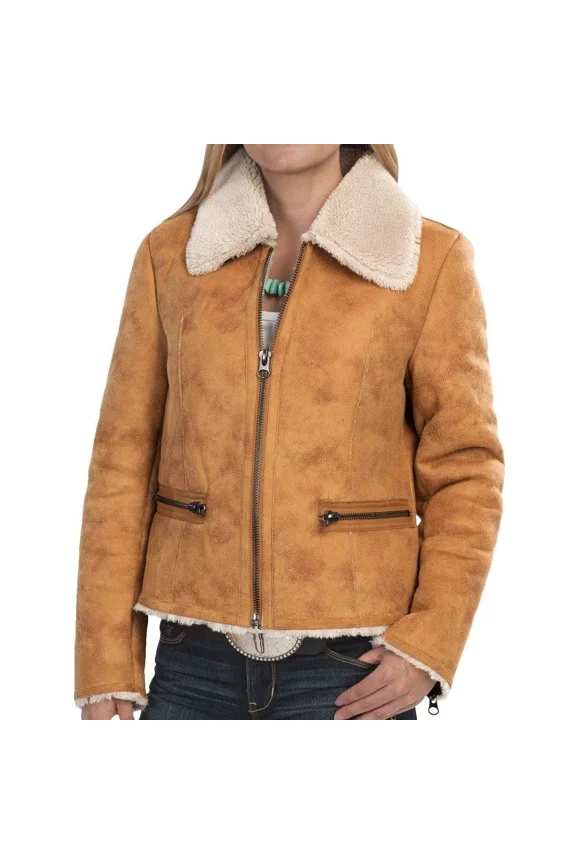 Distressed Cabin Coat-Faux Shearling (For Women) Reg Price $ 240.00 Size M