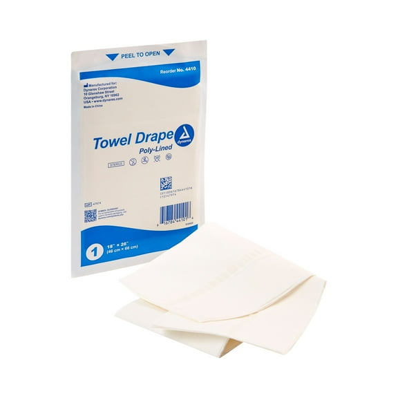 dynarex General Purpose Drape Blue 18 W X 26 L Inch 4410 50 per Box