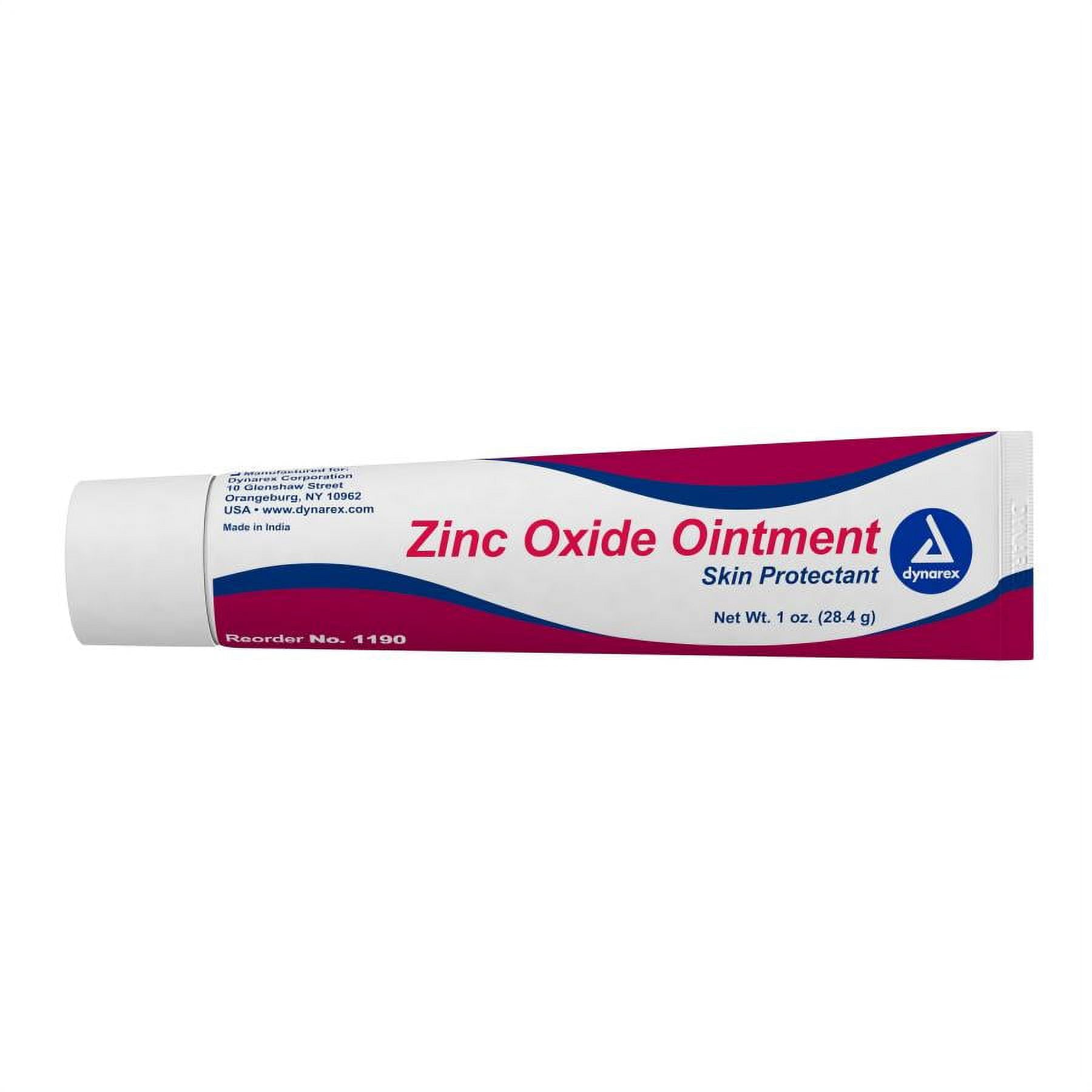 dynarex Zinc Oxide Ointment, 1 ounce Tube, Skin Protectant, 1 Count