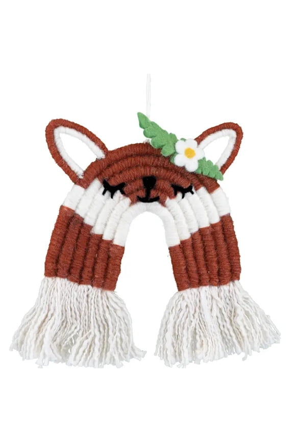 handmade Fox Rainbow Wrap Ornament