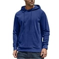 thumbnail image 1 of dzxyzu Corduroy Hoodies for Men Fall Winter Long Sleeve Sweatshirt Casual Drawstring Pullover Sweater with Pocket, 1 of 6