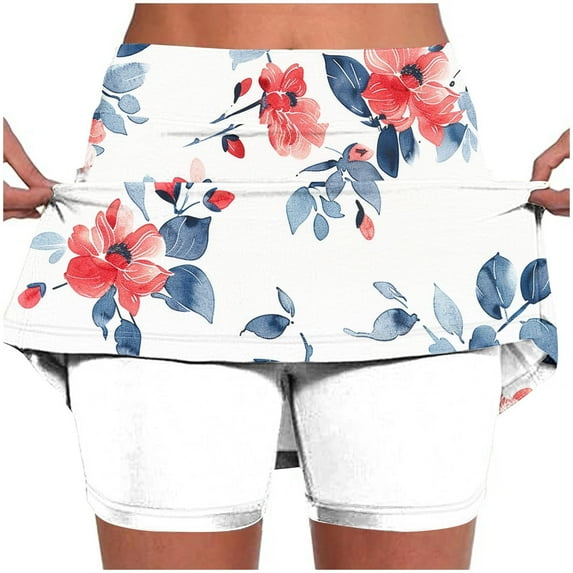 dzxyzu Elastic Yoga Women Printing Athletic Shorts Lightweight High Waist Skinny Joggers Pockets Pant Baggy Pants 90 Degree By Reflex Leggings