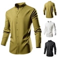 thumbnail image 1 of dzxyzu Long Sleeve T-Shirt For Men Lightweight Breathable Sport Pullover T-Shirt Big & Tall Colorblock Round Neck Workout Running Shirts Yellow, 1 of 8