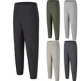 thumbnail image 1 of dzxyzu Men's Casual Tapered Pants Fashion Slim-Fit Trousers Elastic Waist Sweatpants with Pockets - Dark Gray, 1 of 9