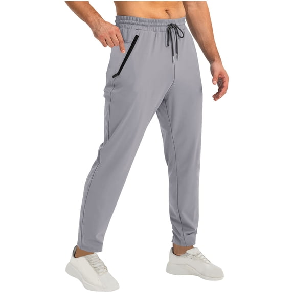 dzxyzu Mens Casual Joggers Pants Spring And Winter Fashion Casual Sports Popular Sweatpants Cargo Pants Hiking Outdoor Jogging Sweatpants Pants Gray