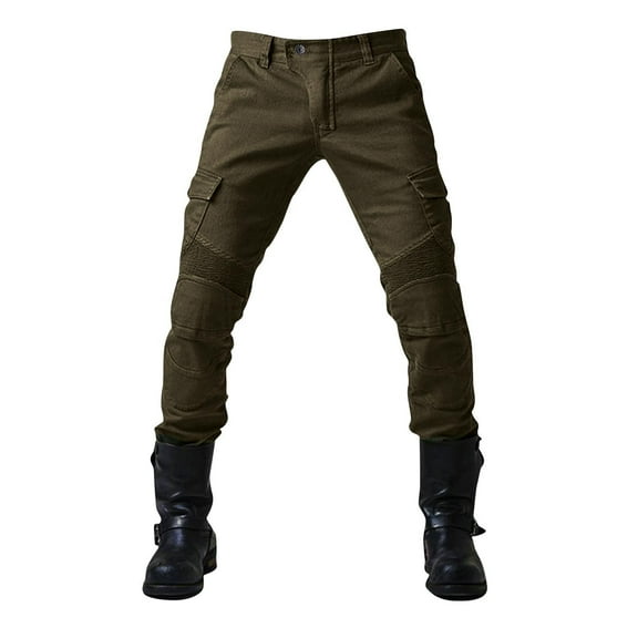 dzxyzu Mens Jeans Slim Fit Skinny Denim Stretch Tapered Jean Pants Motorcycle Wear-Resistant Jeans Cargo Trousers