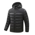 thumbnail image 1 of dzxyzu Puffer Jacket for Men Winter Warm Winter Lightweight Coat Water Repellent Windproof Insulated Jacket Casual Thin Sports Windbreaker Long Sleeve Hooded Outwear With Pockets 2024 Winter Saving, 1 of 3