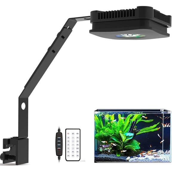e Aquarium Plant Light 30W Freshwater LED Aquarium Light Full Spectrum with Remote Control for Refugium Shrimp Tropical Fish Tank