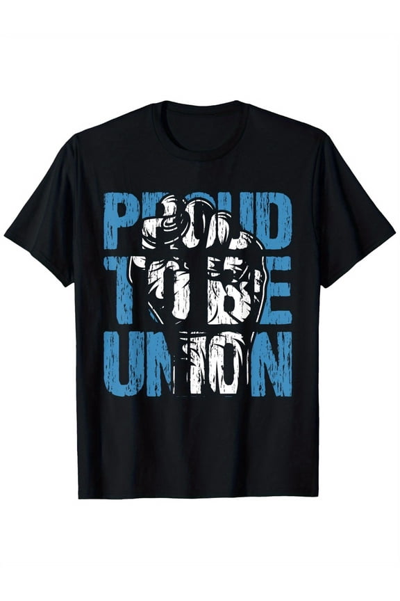 e, Distressed Labor Day Design, Regular Fit Casual Shirt (S-XXXL) - Gift for Union Workers & Him, High Visibility Workwear Tshirts, Laborthemed Apparel