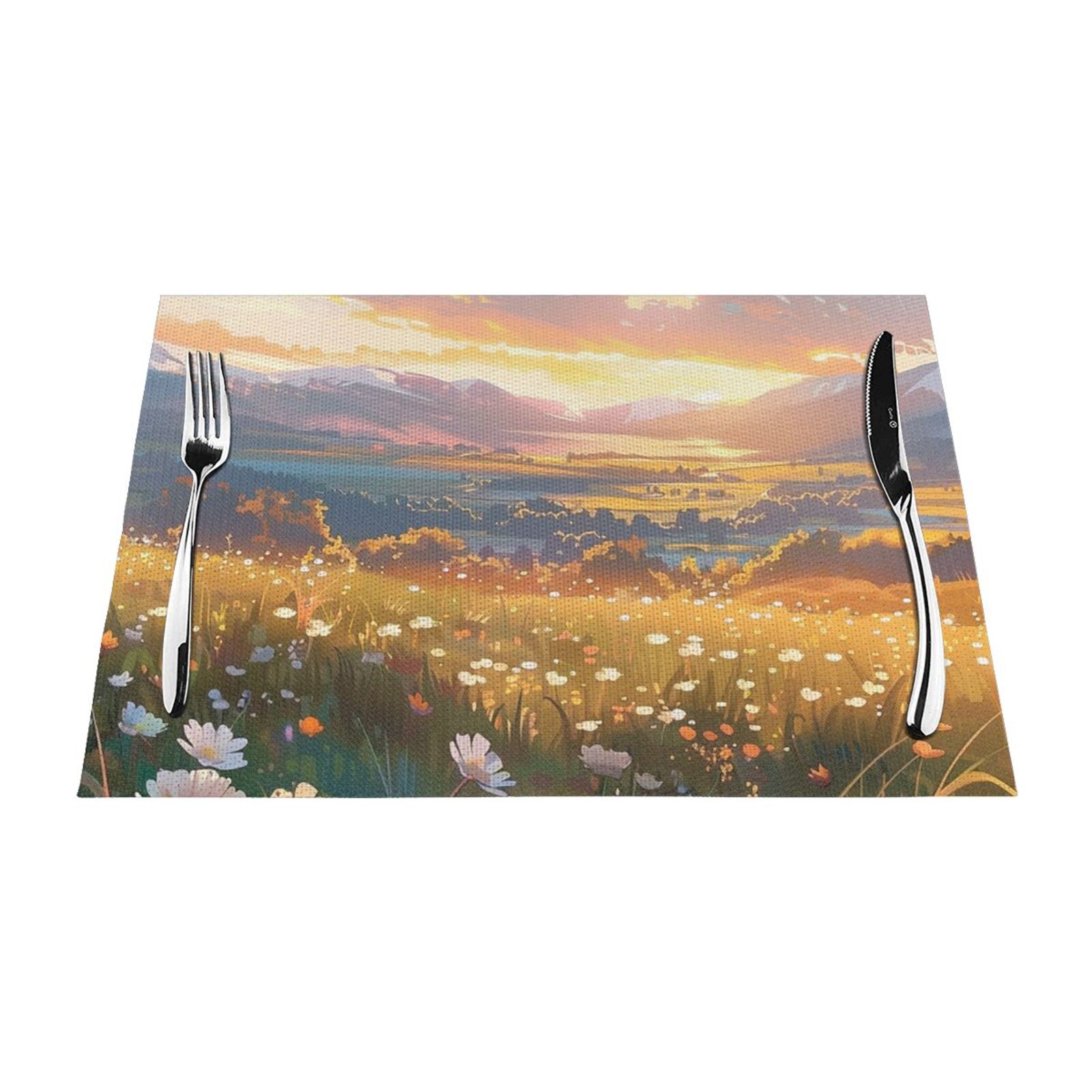  in e at Each Table mat can be wiped, dinner mat set, felt can be