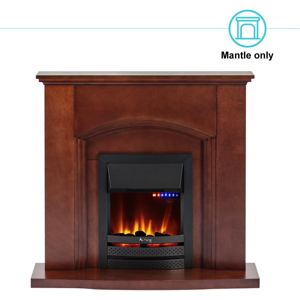 eFlame USA Abbotsford Fireplace Mantel 45" x 41" Warm Cherry Finish