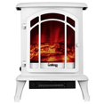 thumbnail image 1 of e-Flame USA Tahoe 24" LED Portable Electric Fireplace - Winter White, 1 of 8