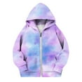 thumbnail image 1 of e Kawaii Tie Dye Warm Thick Fuzzy Hooded Brunch Outfit for Children Boy Girl Fall Winter Long Sleeve Fleece Lined Wool Jackets Hoods Outfits Sweatshirts Kid 2026 7 Years, 1 of 5