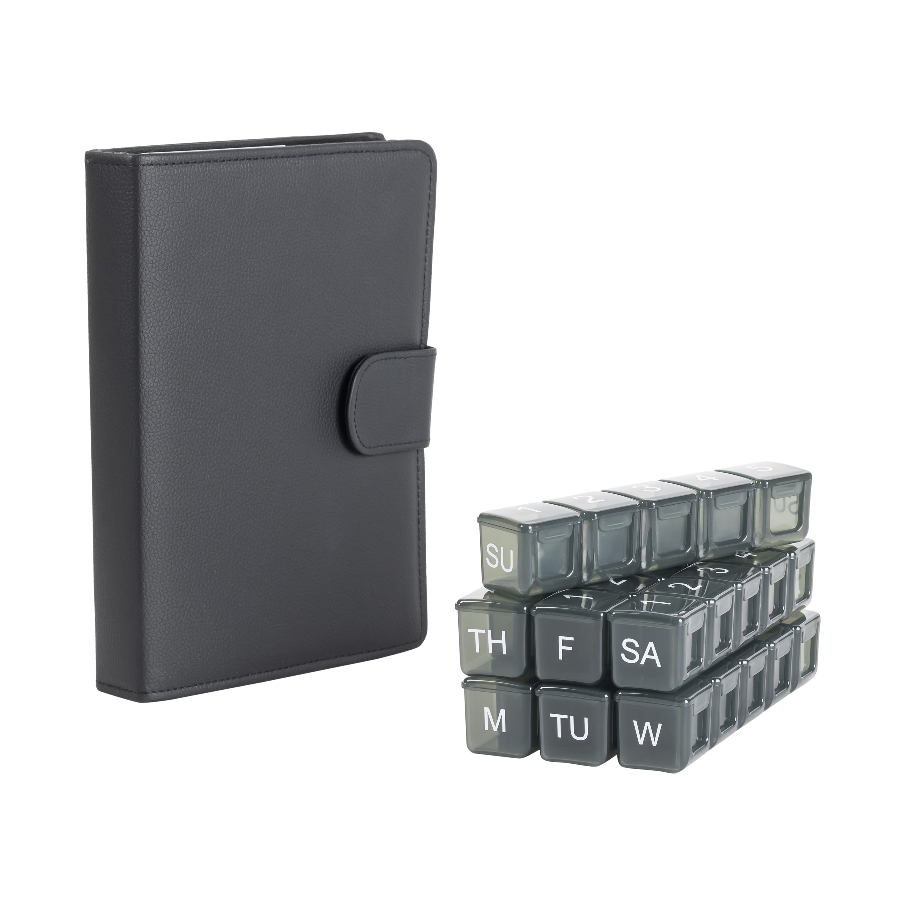 e-Pill 5 Times a Day x 7 Day Large Weekly Pill Organizer - with Discreet Case