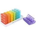 thumbnail image 1 of e-Pill 8 Times a Day x 7 Day Large Weekly Pill Organizer - Multicolor, 1 of 8
