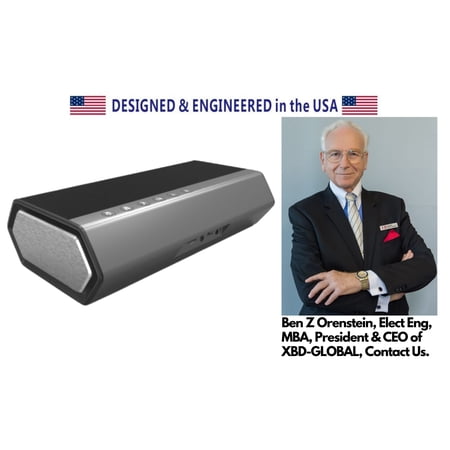 e-PitchPerfect (e-PP) H8008, 40W Smart Speaker, Alexa and Siri Voice Enabled Smart Home Control Speaker IoT Device, Designed and Engineered in the USA