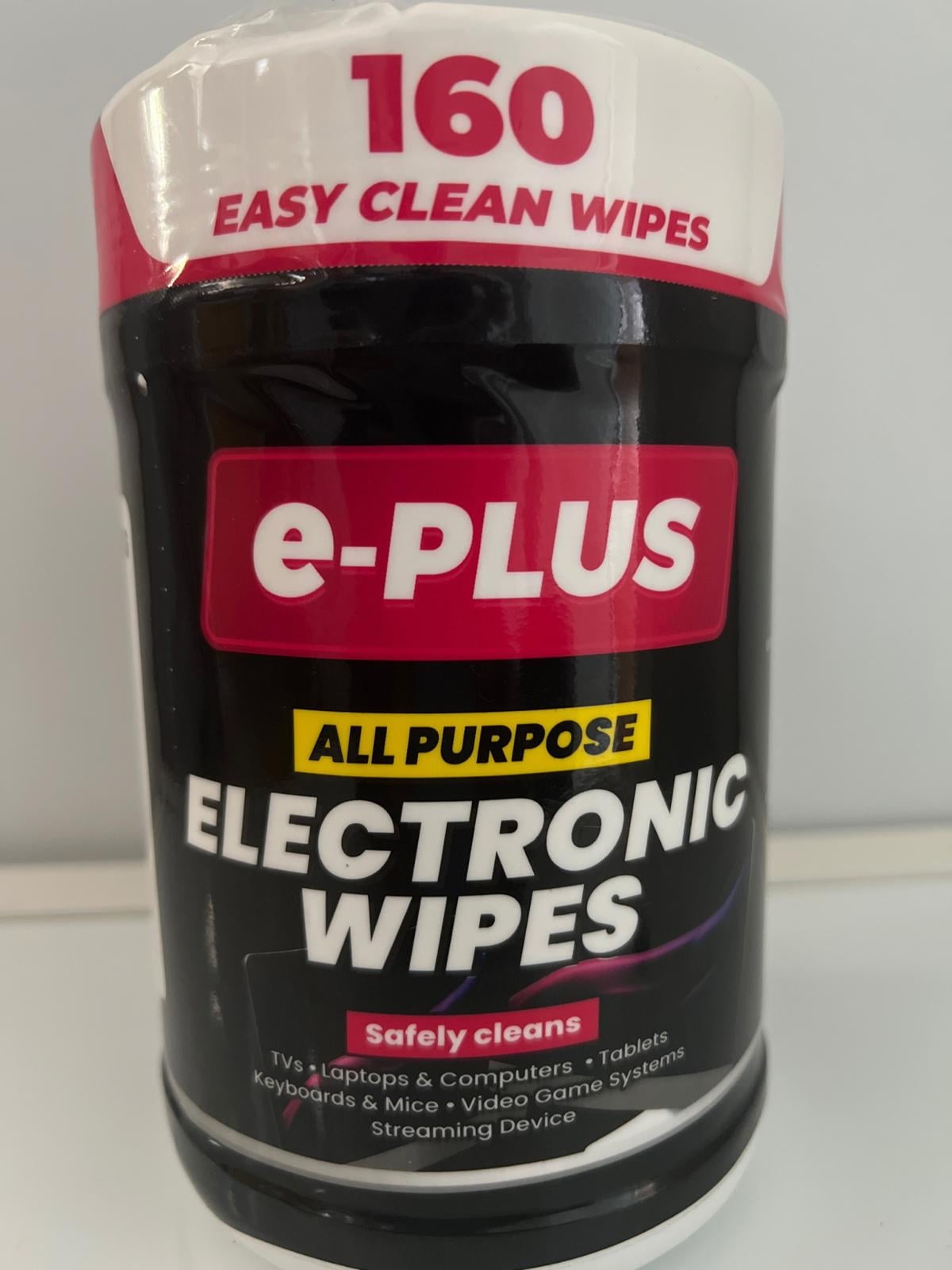 e-Plus All Purpose Electronic Cleaner Wipes 160. Ammonia-Free. Alcohol-Free