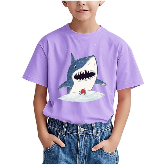 e Short Half Sleeve T Shirt for Kids Girl Boy Fall Summer Crew Neck Spandex Graphic Lounge Tops Shirt Kid 2026 Soft Comfy Clothing Y2K 4 Years