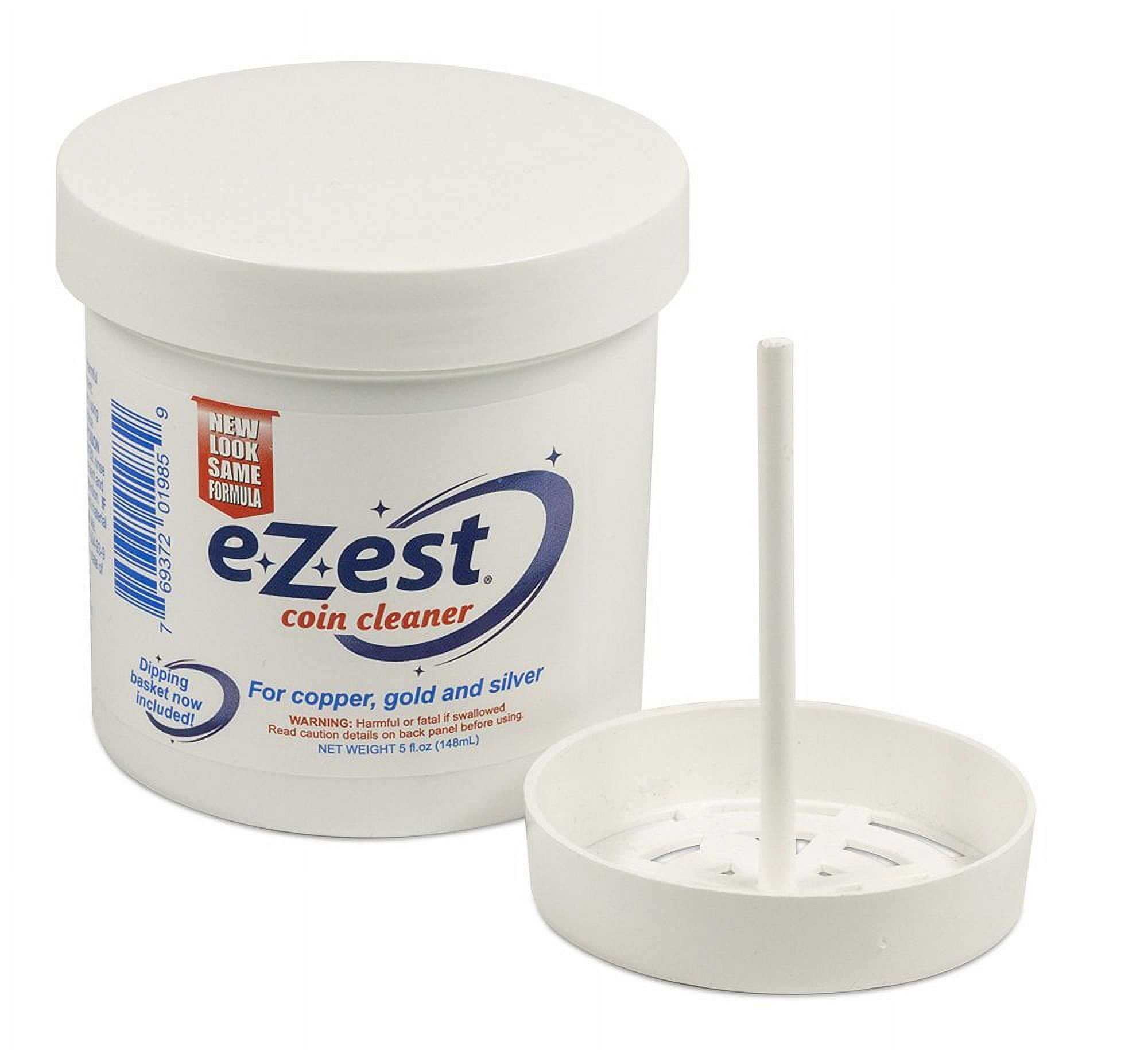 e-Z-est Coin Cleaner for Jewelry and Accessories, Portable, Lightweight, Green/White
