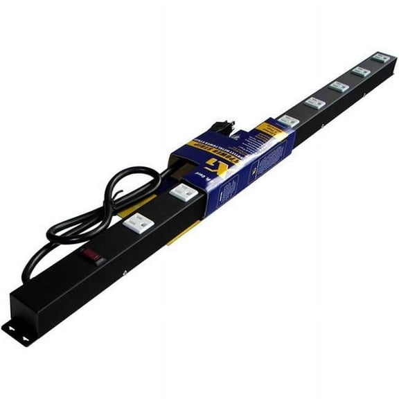 e-dustry EPS-3093 36 in. 9 Outlet Metal Power Strip