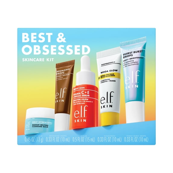 e.l.f. SKIN Best & Obsessed Skincare Kit, 5pc