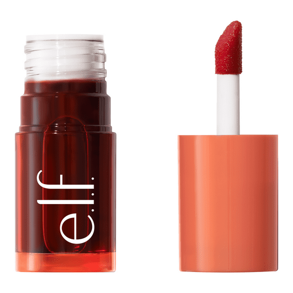 e.l.f. Sheer For It Blush Tint, Buildable Stain For Lips + Cheeks, Orange Crush, 0.22 fl oz
