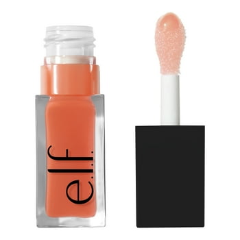 e.l.f. Glow Reviver Lip Oil, Coral Fixation, 0.25 fl. oz.