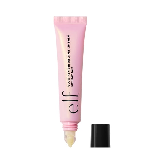e.l.f. Glow Reviver Melting Lip Balm, Birthday Cake, 0.52 oz
