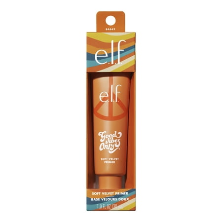 e.l.f. Good Vibes Only Soft Velvet Primer, 1.0 fl oz