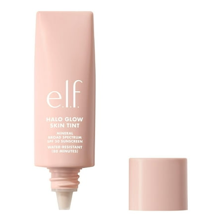 e.l.f. Halo Glow Skin Tint Mineral SPF 50, Tinted Moisturizer, 6 Light Cool, 1 fl oz