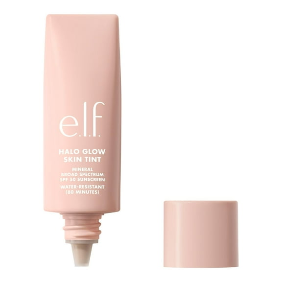 e.l.f. Halo Glow Skin Tint Mineral SPF 50, Tinted Moisturizer, 8 Medium Neutral, 1 fl oz