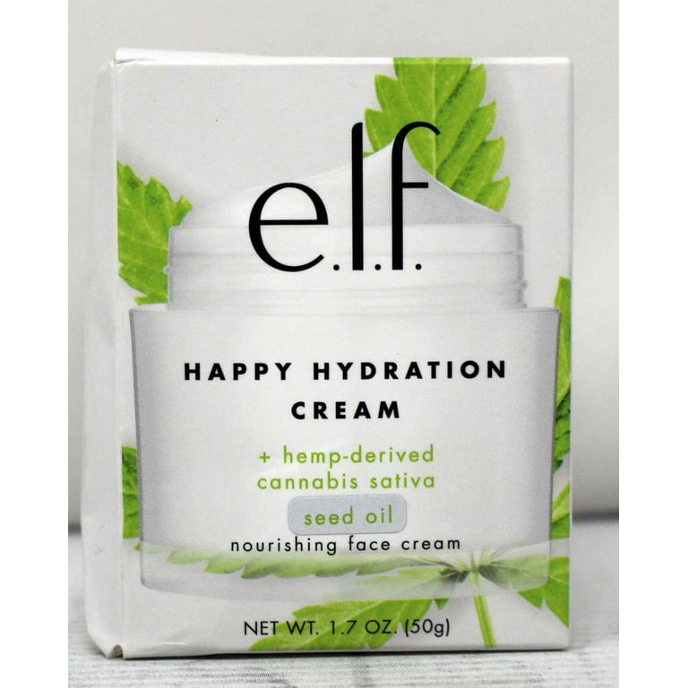 e.l.f. Happy Hydration Cream - Facial Moisturizer with Hemp