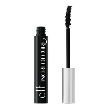 e.l.f. Incredi-Curl Curling & Volumizing Mascara, Pitch Black, 0.32oz
