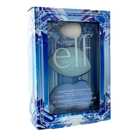 e.l.f. Reign Drop 3 Pc Sponge Blending Total Face & Precision Beauty Blender Set