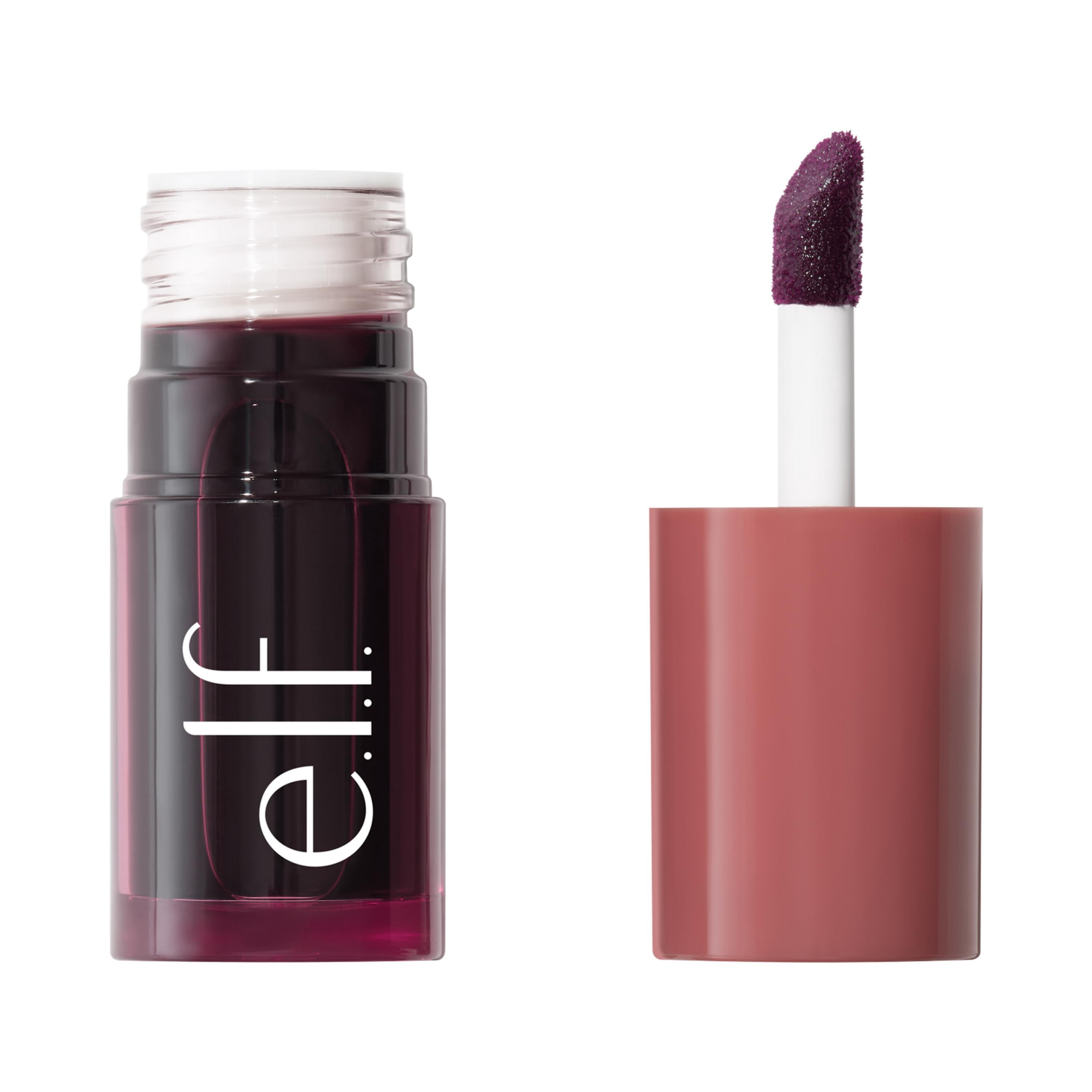 e.l.f. Sheer For It Blush Tint, Buildable Stain For Lips + Cheeks, Burgun-did That, 0.22 fl oz