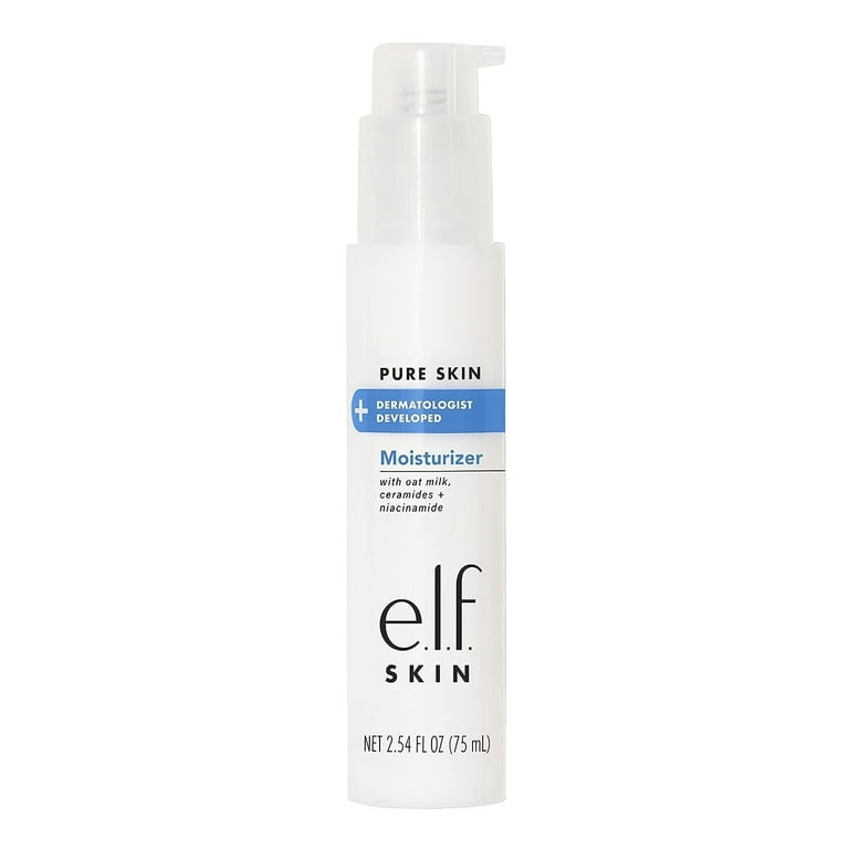 e.l.f. Pure Skin Lightweight Moisturizer, Dermatologist Developed,  Non-Greasy, Vegan, for All Skin Types