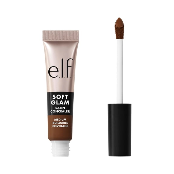 e.l.f. Soft Glam Satin Concealer, 55 Deep Warm, 0.21 fl oz