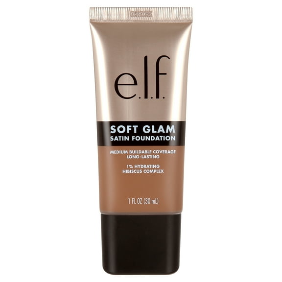 e.l.f. Soft Glam Satin Foundation, 53 Deep Neutral, 1 fl oz