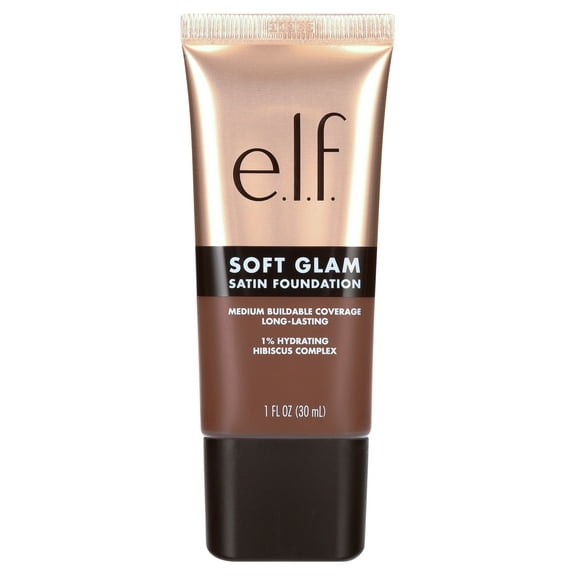 e.l.f. Soft Glam Satin Foundation, 60 Rich Cool, 1 fl oz