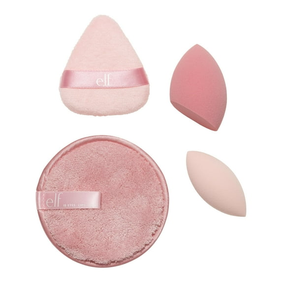 e.l.f. Sponge On, Sponge Off Makeup Sponge Kit, 4pc