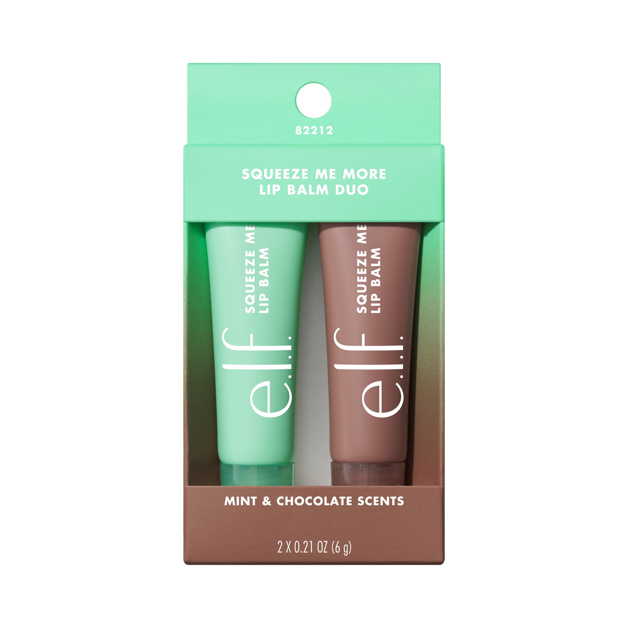 e.l.f. Squeeze Me More Lip Balm Duo, Mint & Chocolate, 0.42oz