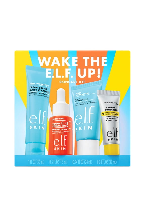 e.l.f. SKIN Wake the e.l.f. Up! Skincare Kit - 4pc